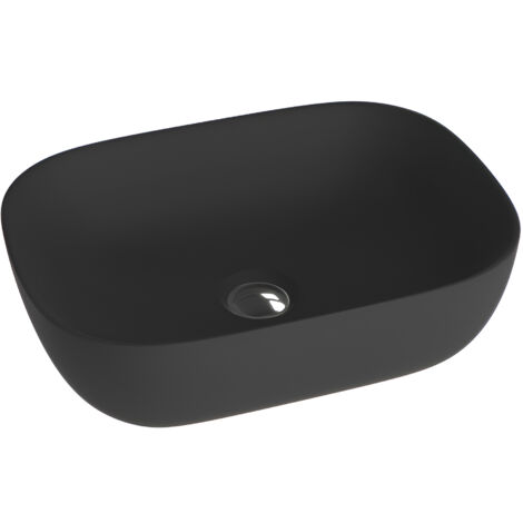 Vasque à poser LAVITA Vasque à poser élégante et compacteProduit en porcelaine de haute qualité rectangulaire 46x32,5x13,5 cm  Noir