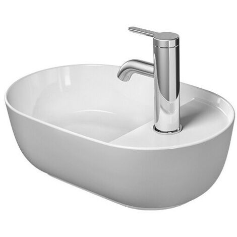 Vasque à poser LUV sans débordement trou B 420x270mm 1 trouwe