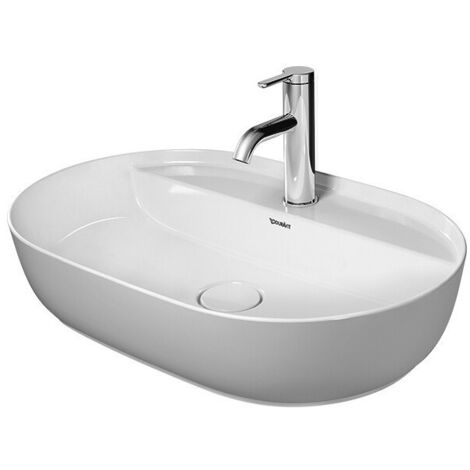 Vasque à poser LUV sans débordement trou B 600x400mm 1 trouwe
