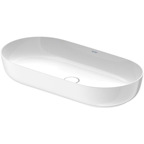 Vasque à poser LUV sans débordement trou B 800x400mm o trouwe