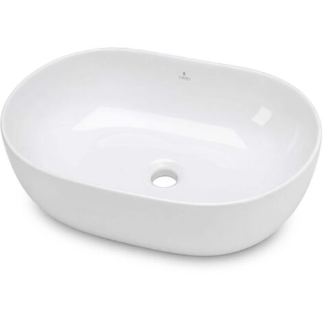 Vasque à poser ovale ELIPSE céramique 49 cm Blanc