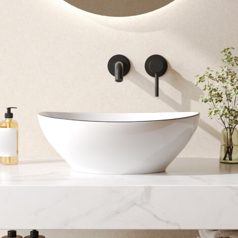 Lavabo De Salle De Bain Vasque En Verre Trempé Avec Robinet Et Drain - VidaXL - Neuf - Poids 2.2 Kg
