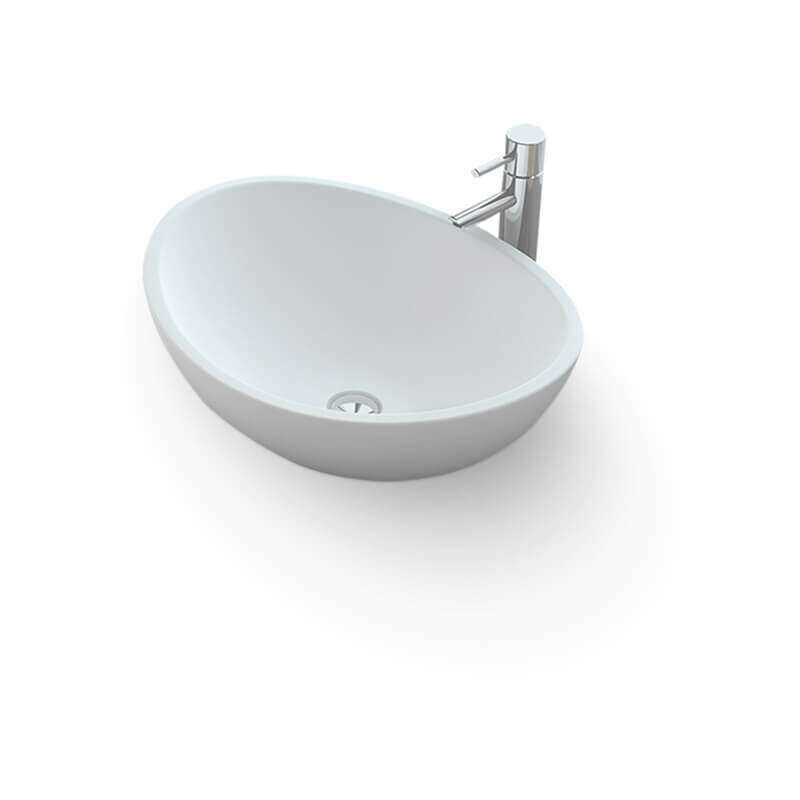 

Lavabo sobre encimera óvalo de Solid surface - Ovéa