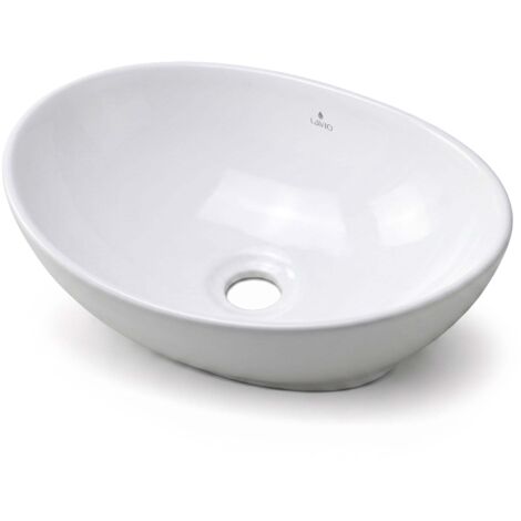 Vasque à poser ovale OVALIS céramique 41 cm Blanc