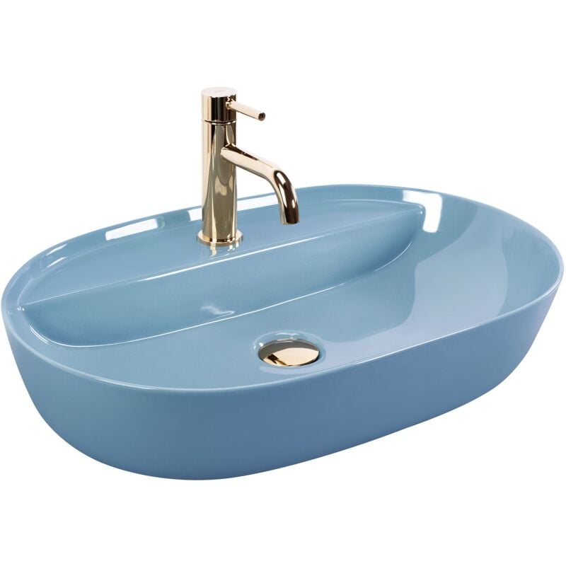 Vasque à poser REA aura 61 l.blue shiny