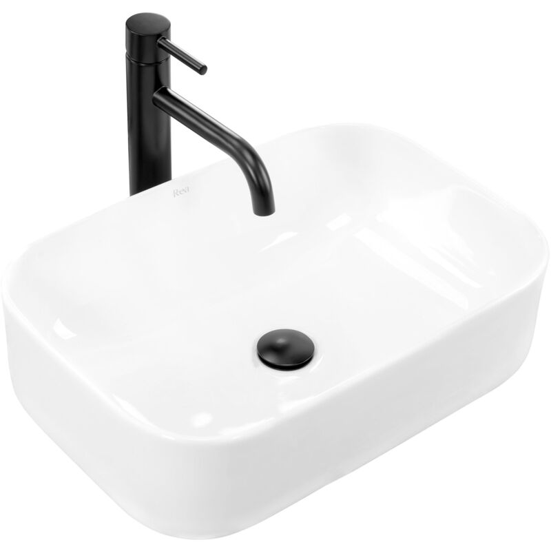 REA - vasque à poser lavabo demi slim