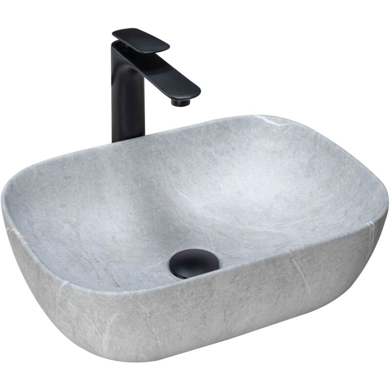 REA - vasque à poser lavabo livia grey