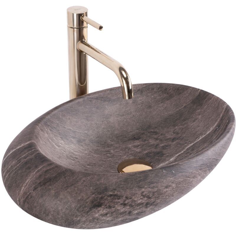 REA - vasque à poser lavabo roxy a stone d.grey