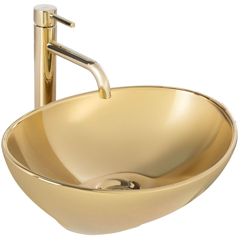 REA - vasque à poser lavabo sofia gold