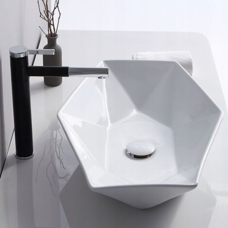 VASQUE À POSER REA LAVABO VEGAS WHITE - Blanc