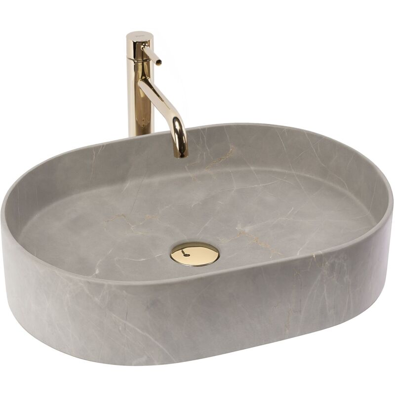 Vasque à poser Rea Nadia 50 Kashmir beige marron