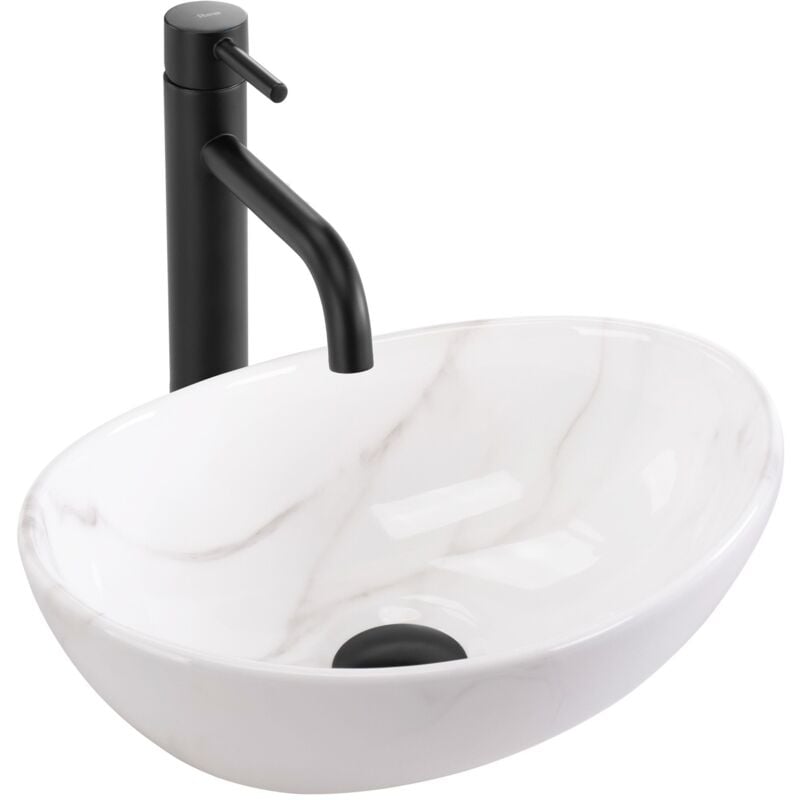 REA - Vasque à poser Sofia Mini Cloudy blanc