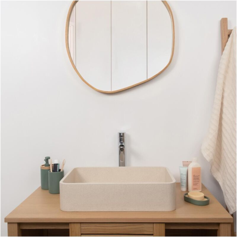 Mob-in - Vasque à poser rectangulaire sandy 50x32,5cm