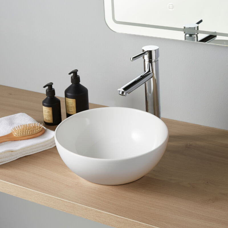 Vasque à poser Enoa ø32cm-Rebords fins