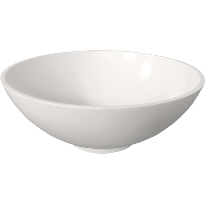 Ambra - Collection Vasque à poser ronde 38 cm en Solid surface - Coppa