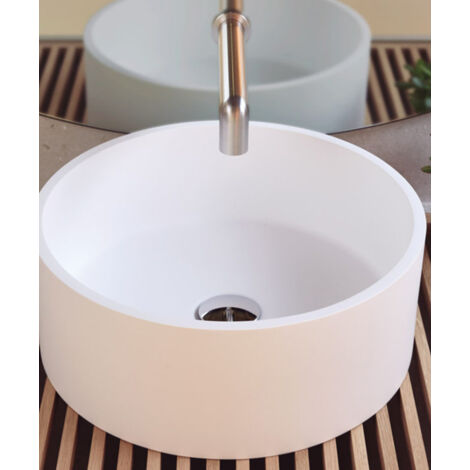 Vasque à poser ronde Lucena - Blanc Ø40 cm