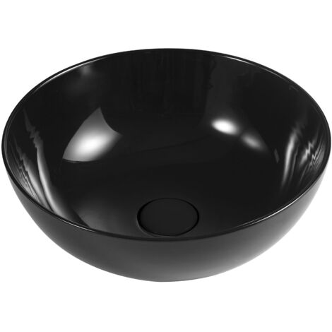 Vasque à poser Slim noire H.140