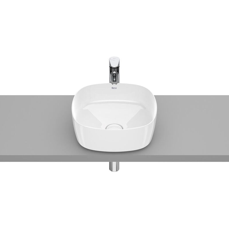 Vasque à poser en fineceramic Inspira Soft - 370x370x140mm - blanc brillant