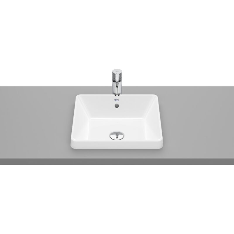 Vasque à poser square the gap Roca Dimensions : 390x370x40 mm