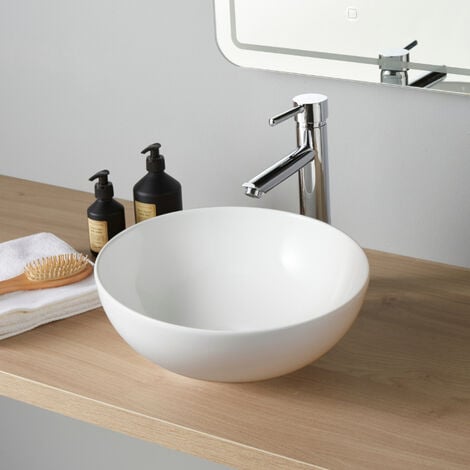 GODART Vasque à poser Tabia ø38cm-Ronde-Rebords fins