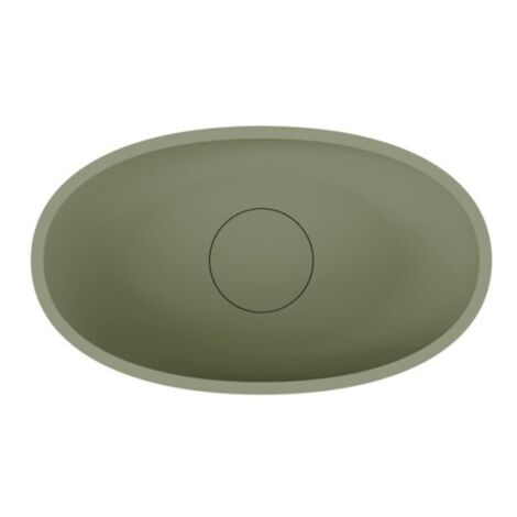 Vasque à poser vert ESCALA RIHO 55x32 cm solid surface