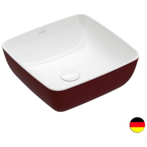 Vasque carrée à poser VILLEROY ET BOCH Artis Bordeaux