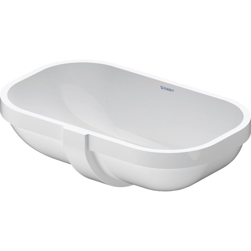Duravit - D-Code - Vasque à encastrer 495x290 mm, sans trou, blanc alpin 0338490000