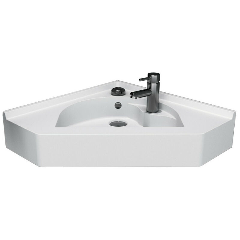 Vasque d'angle suspendue RESIANGLE- 50x50cm