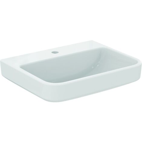 Vasque de salle de bain i.life B 1HL sans huile 550x440x180mm blanc avec SmartGuard