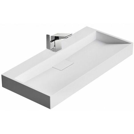 Vasque En Conglomérat Rea Goya 100 White