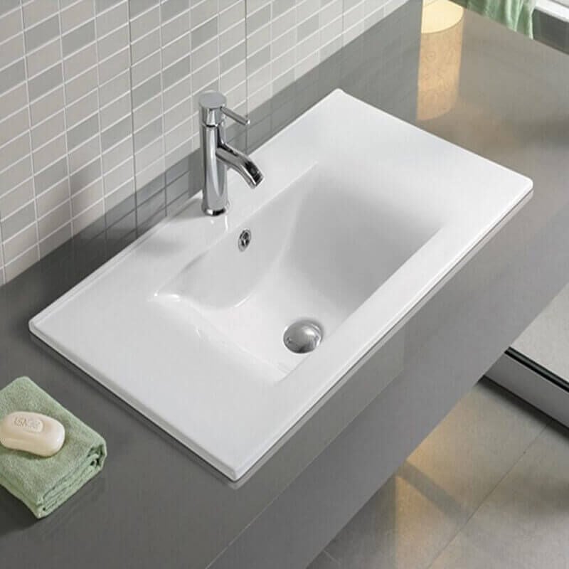 Vasque encastrée céramique - 61x46 cm - Strada