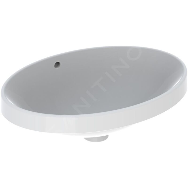 Geberit - VariForm - Vasque à encastrer 550x400 mm, avec trop-plein, blanc 500.716.01.2
