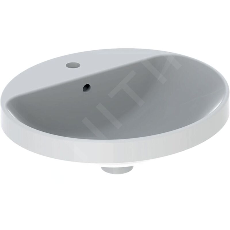VariForm - Vasque à encastrer 500x450 mm, avec trop-plein, trou pour robinetterie, blanc 500.712.01.2 - Geberit