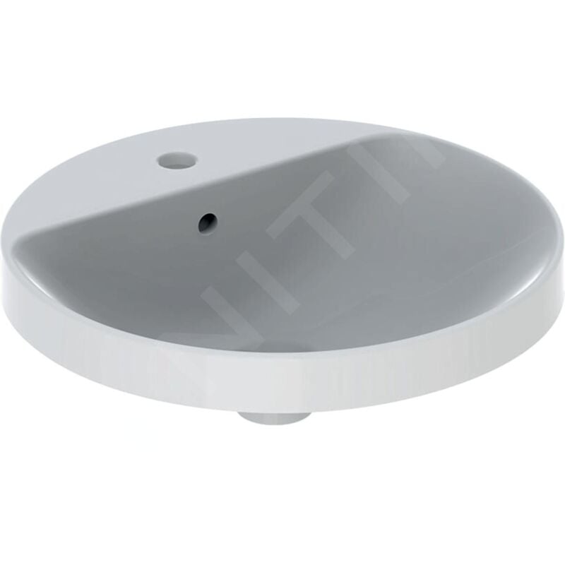 FP - Geberit VariForm - Vasque à encastrer, diamètre 480 mm, avec trop-plein, blanc 500.704.01.2