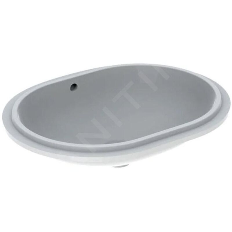 Geberit - VariForm - Vasque à encastrer 610x460 mm, avec trop-plein, blanc 500.756.01.2
