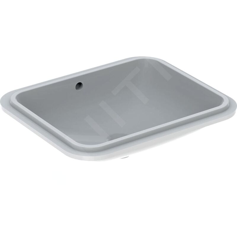 Geberit - VariForm - Vasque à encastrer 580x490 mm, avec trop-plein, blanc 500.764.01.2