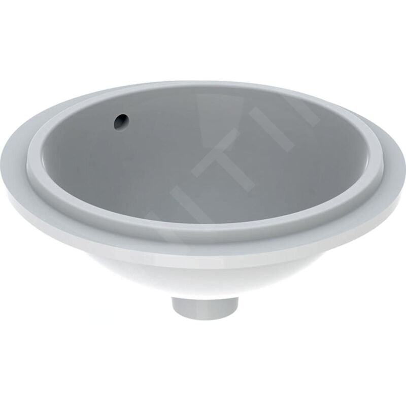 FP - Geberit VariForm - Vasque à encastrer, diamètre 390 mm, avec trop-plein, blanc 500.744.01.2
