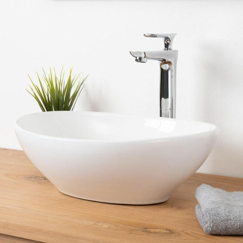 Vasque ovale en céramique Hugo