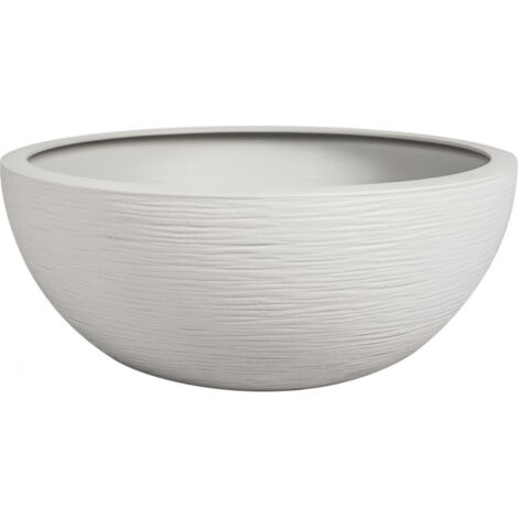 Vasque plastique graphit ø 40 x h  16,5 cm blanc cérusé 14,9