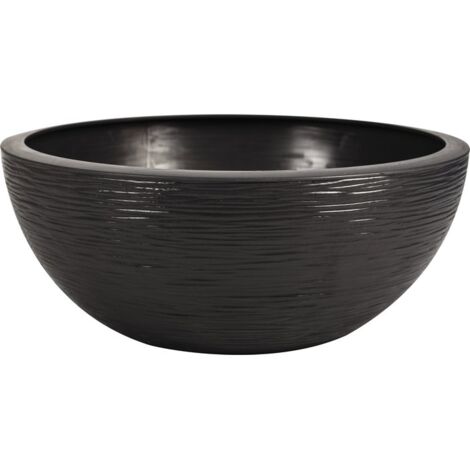 Vasque plastique graphit ø 40 x h. 16,5 cm gris anthracite 14,9