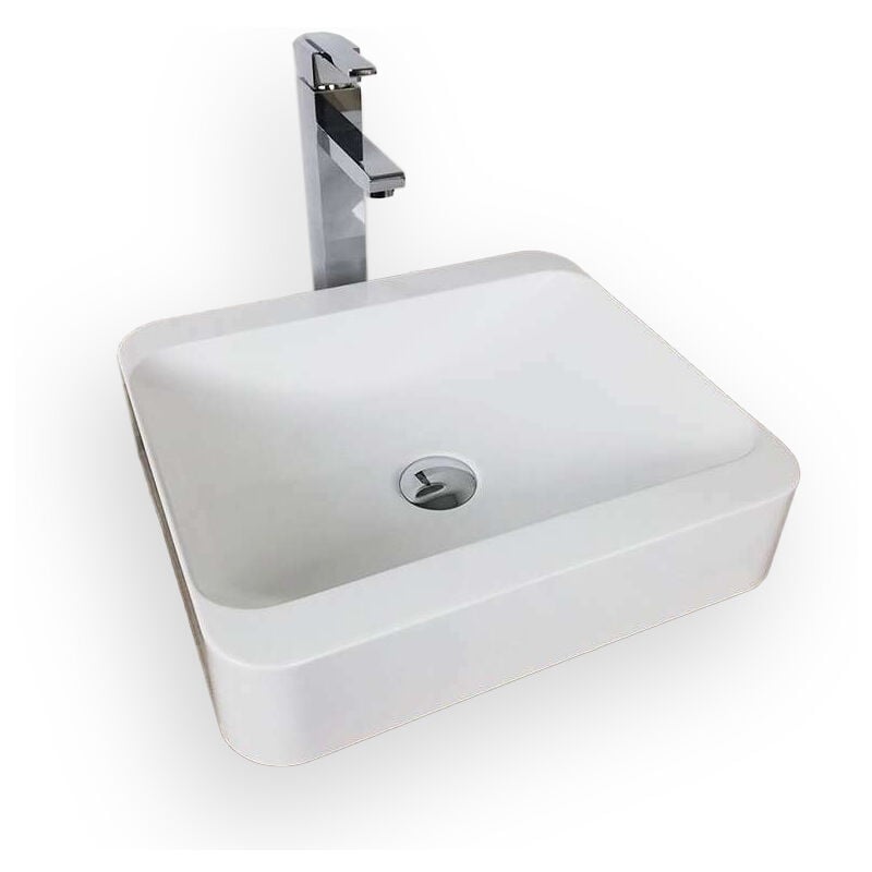 

Lavabo de Mesa (45 cm, Piedra sintética)