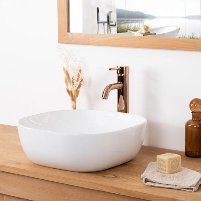 Vasque à poser en céramique Phébie 43cm