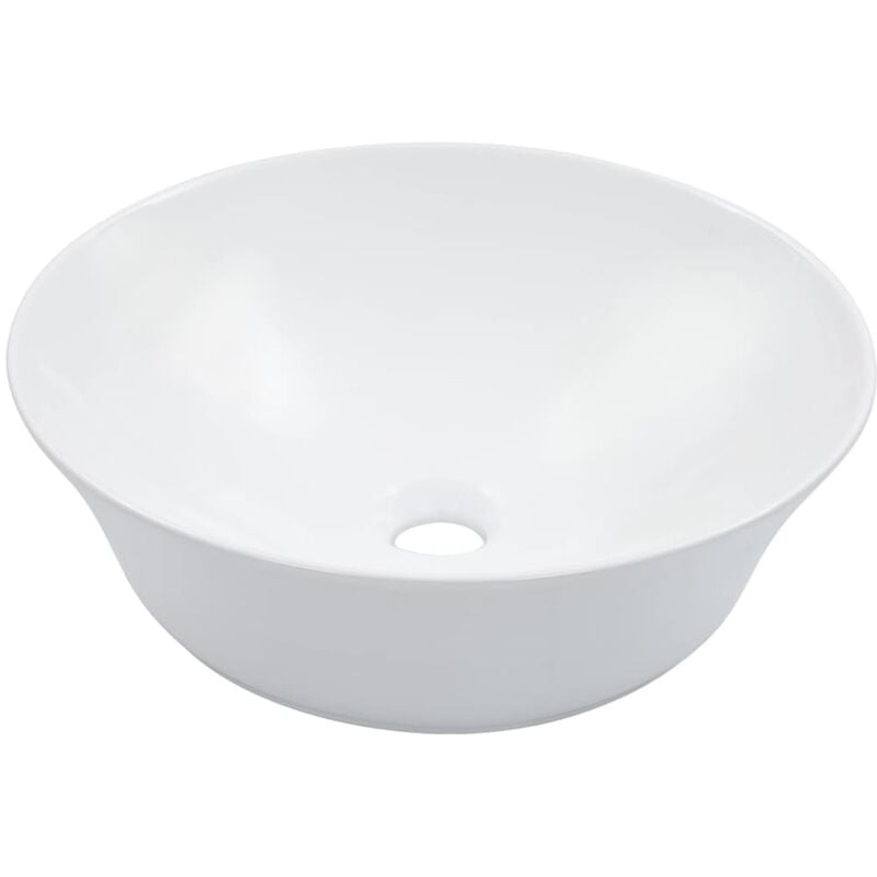 Vasque à poser Lavabo à poser pour salle de bain - 41x12,5 cm Céramique Blanc BV345988 Bonnevie