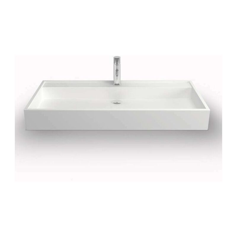 

Lavabo rectangular 60 cm en Solid Surface – novéa