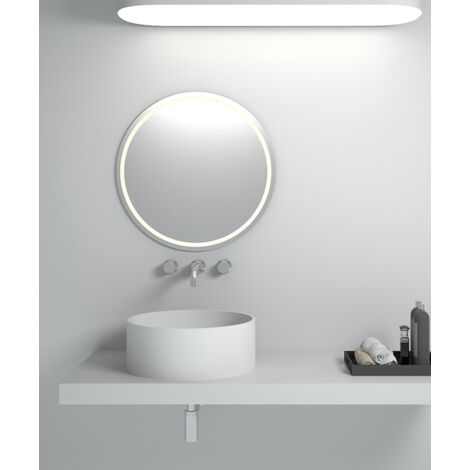Vasque ronde à poser en solid surface Blanc mat - Makoua