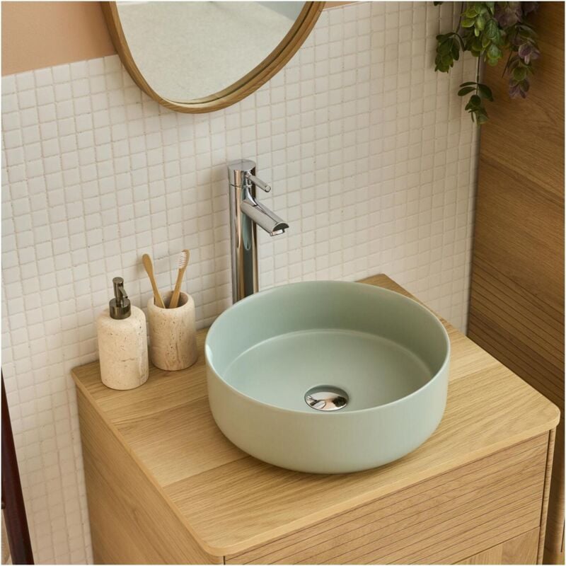 Mob-in - Vasque à poser ronde diego 36x36cm