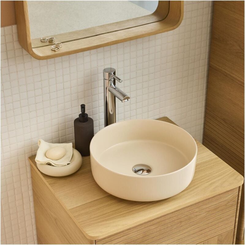 Mob-in - Vasque à poser ronde diego 36x36cm