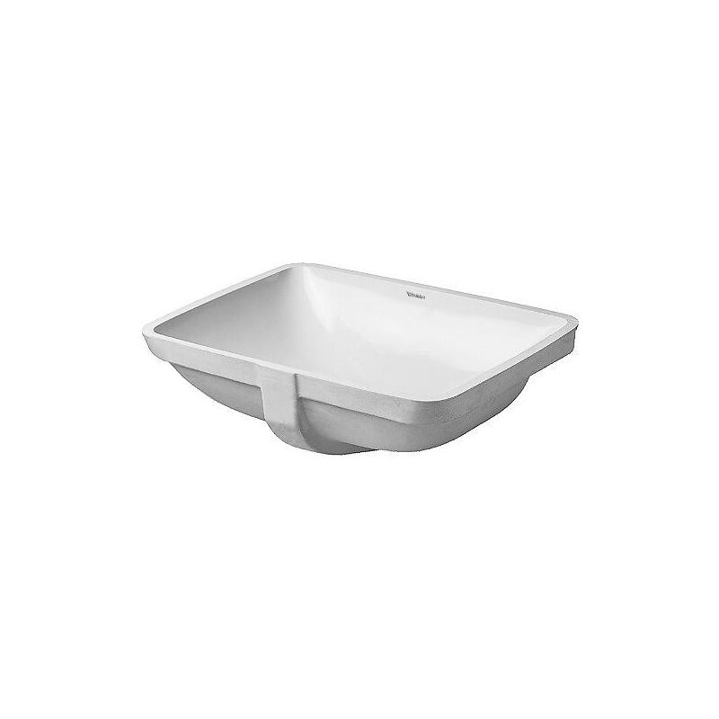 Duravit - Starck 3 - Lavabo à encastrer 490x365 mm, sans trou pour robinet, blanc 0305490000