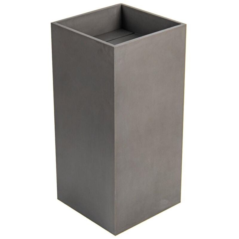 Vasque sur pied en béton - L40 x l40 x H80 cm - balezino