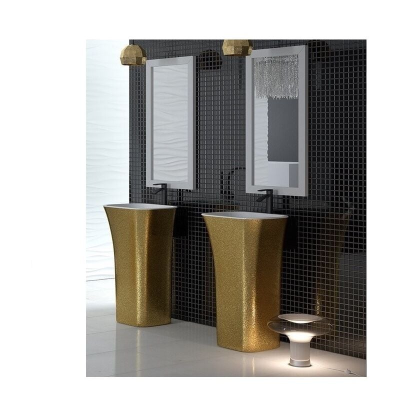 Vasque sur pieds doré GLAM ASSOS